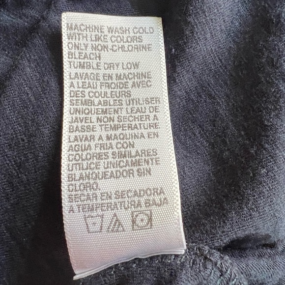 James Perse Navy Blue Slub Tee Size 2 - Picture 7 of 9